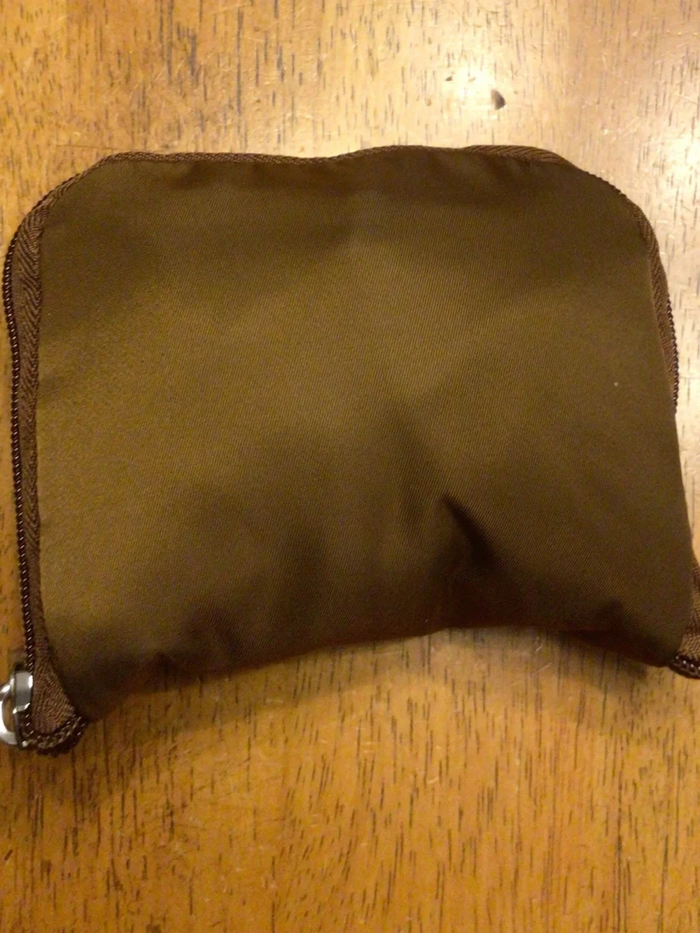 IHKWIP Light Brown Toiletry Foldable XL Packable Pouch Cosmetic Case